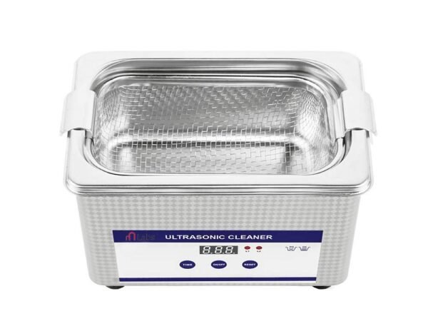 Dental Digital Ultrasonic Cleaner with Lid, Digital Timer, Heater, Basket-800ml