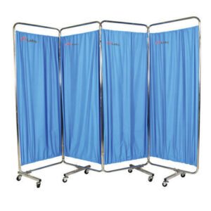 mLabs Mobile Folding Ward Screen having 3 Folds With curtain (Model  No.:- mLabs-145A)